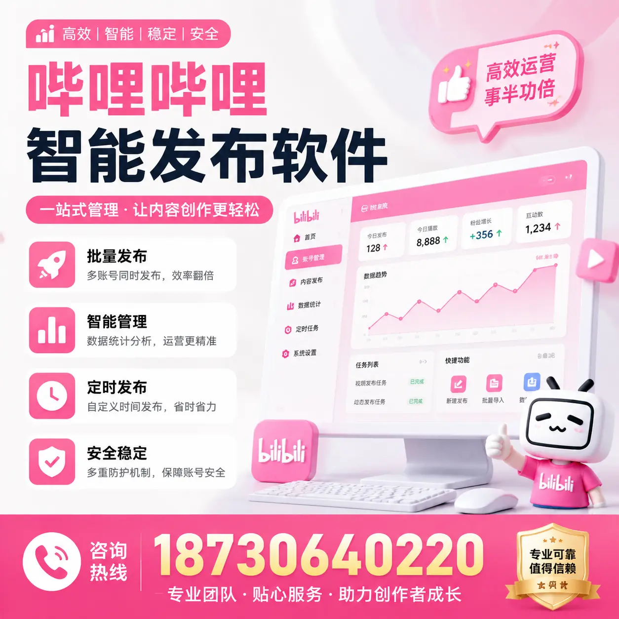 如何评估哔哩哔哩智能发布软件的ROI?曲靖 企业必读